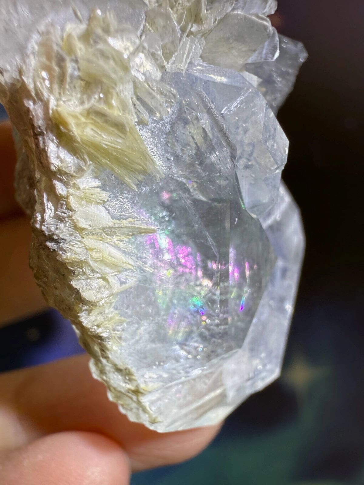 Aquamarine Cluster with Muscovite