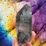 Black Tourmaline in Quartz Point