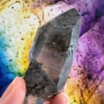 Black Tourmaline in Quartz Point