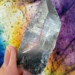 Black Tourmaline in Quartz Point