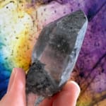 Black Tourmaline in Quartz Point