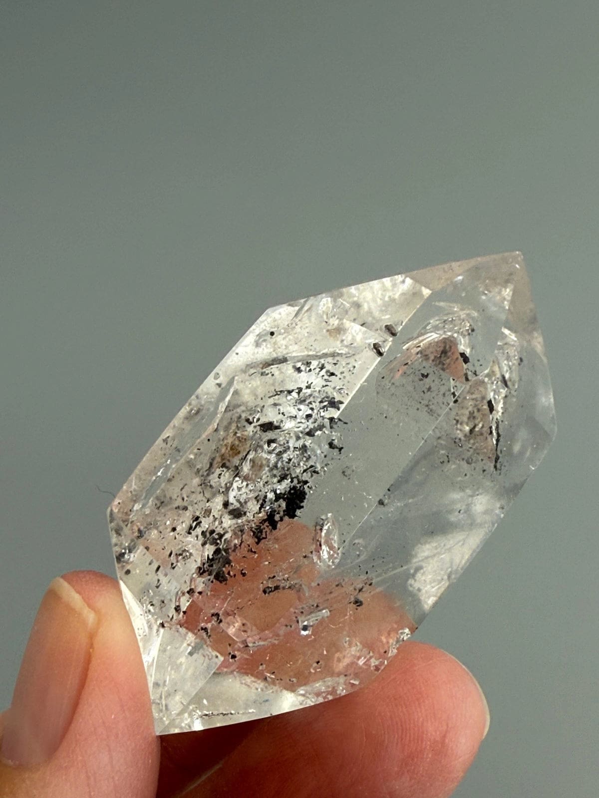 Double Terminated Enhydro Quartz A