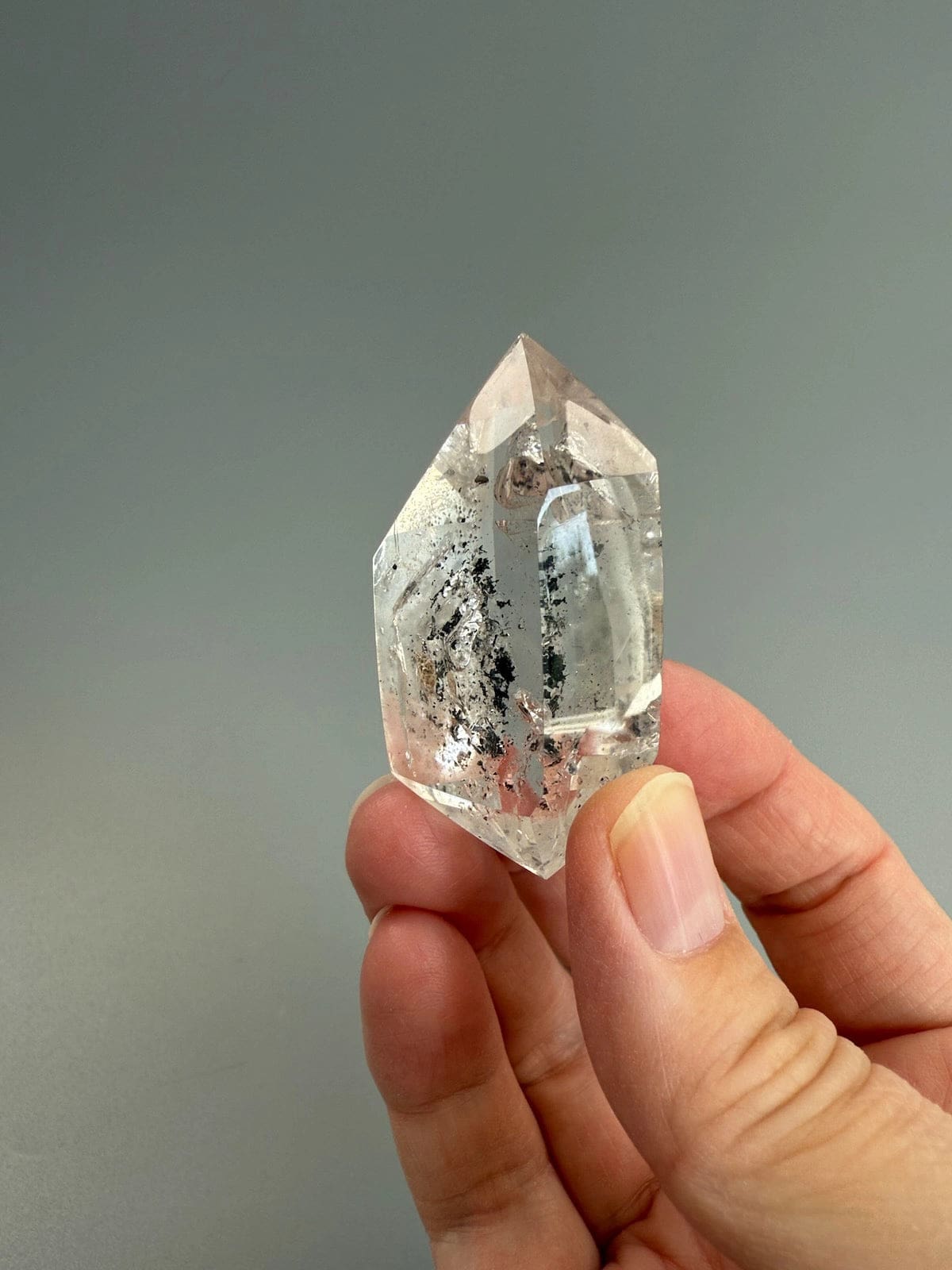 Double Terminated Enhydro Quartz A