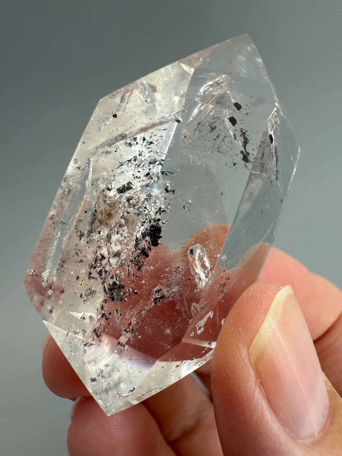 Double Terminated Enhydro Quartz A
