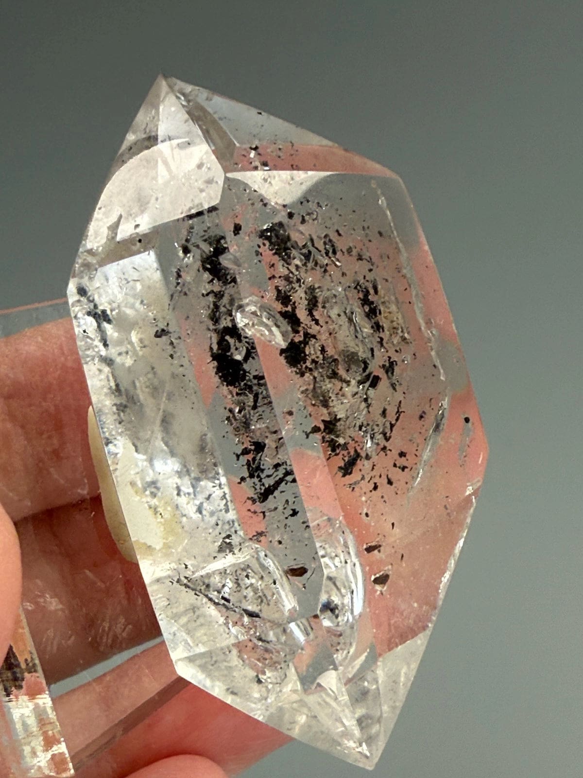 Double Terminated Enhydro Quartz A