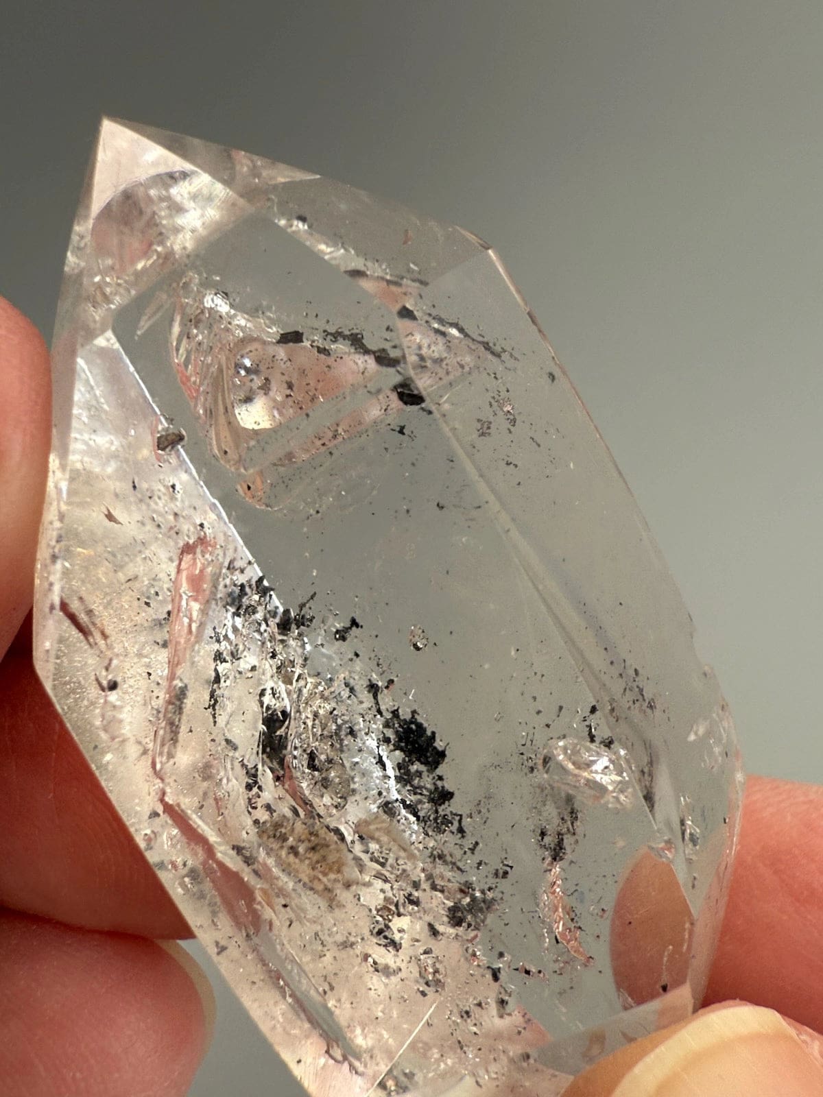 Double Terminated Enhydro Quartz A