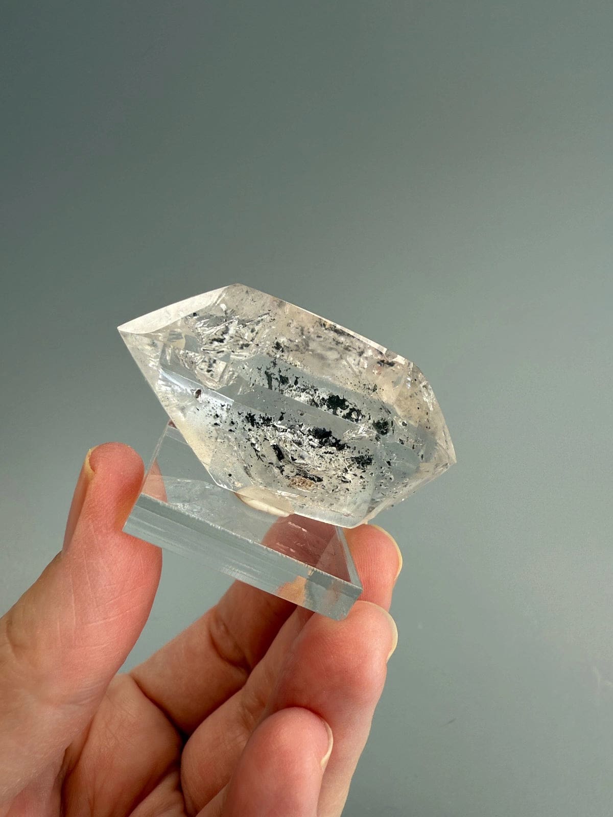Double Terminated Enhydro Quartz A