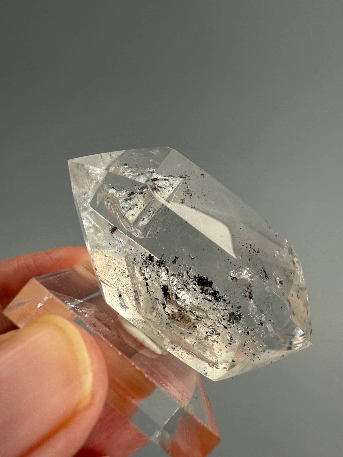 Double Terminated Enhydro Quartz A