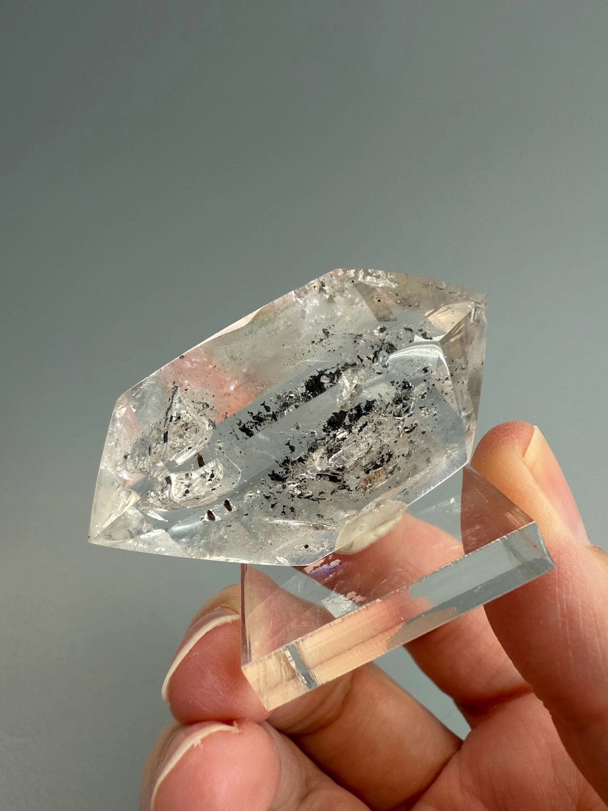 Double Terminated Enhydro Quartz A