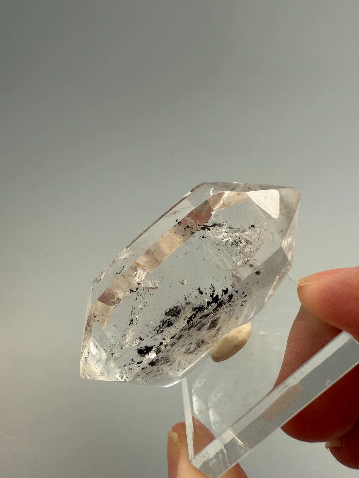 Double Terminated Enhydro Quartz A