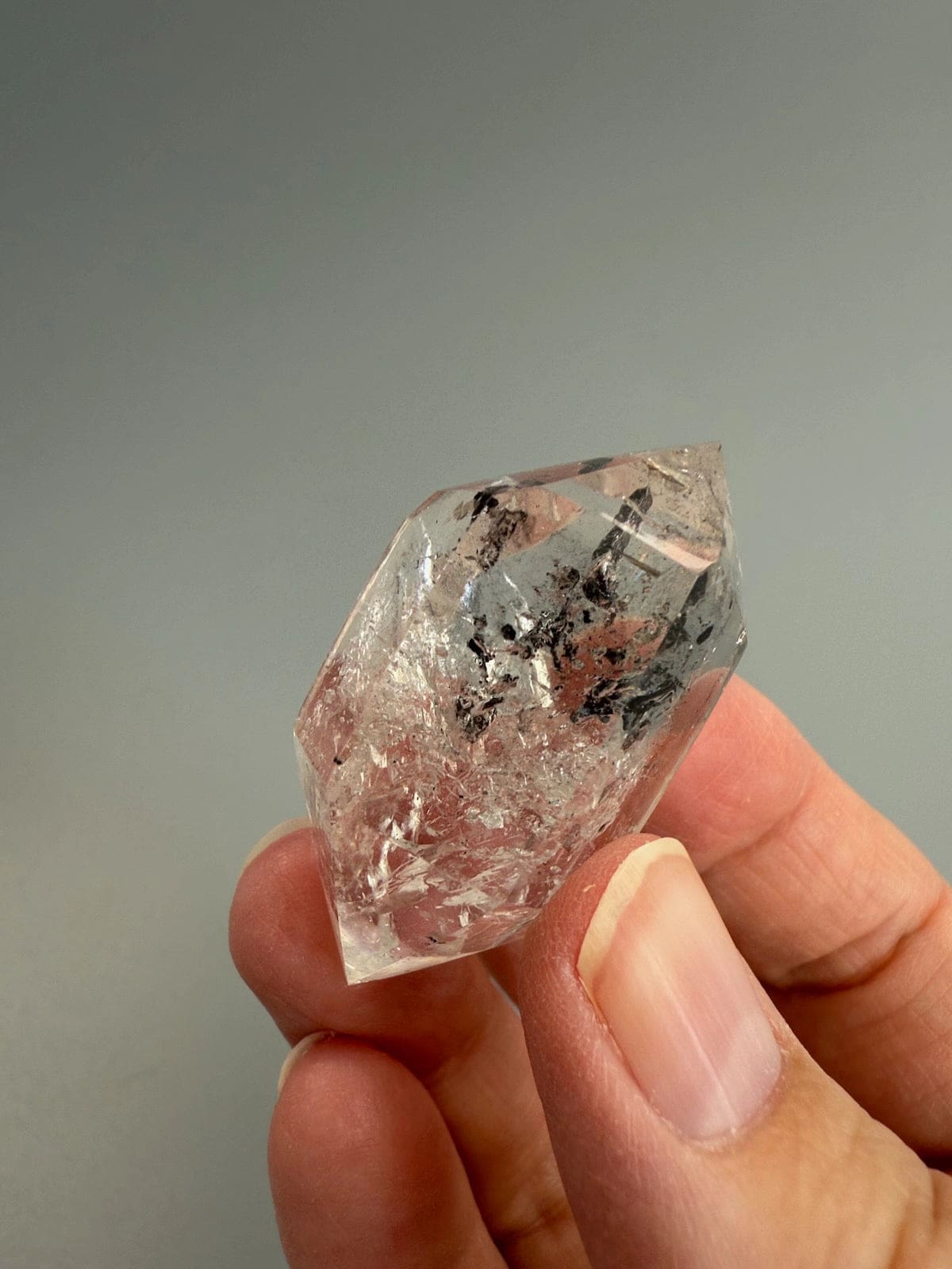 Double Terminated Enhydro Quartz B