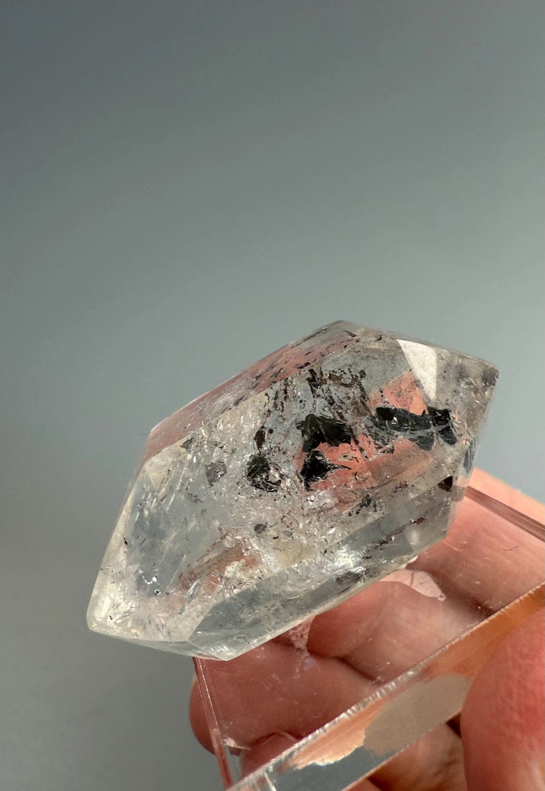 Double Terminated Enhydro Quartz B