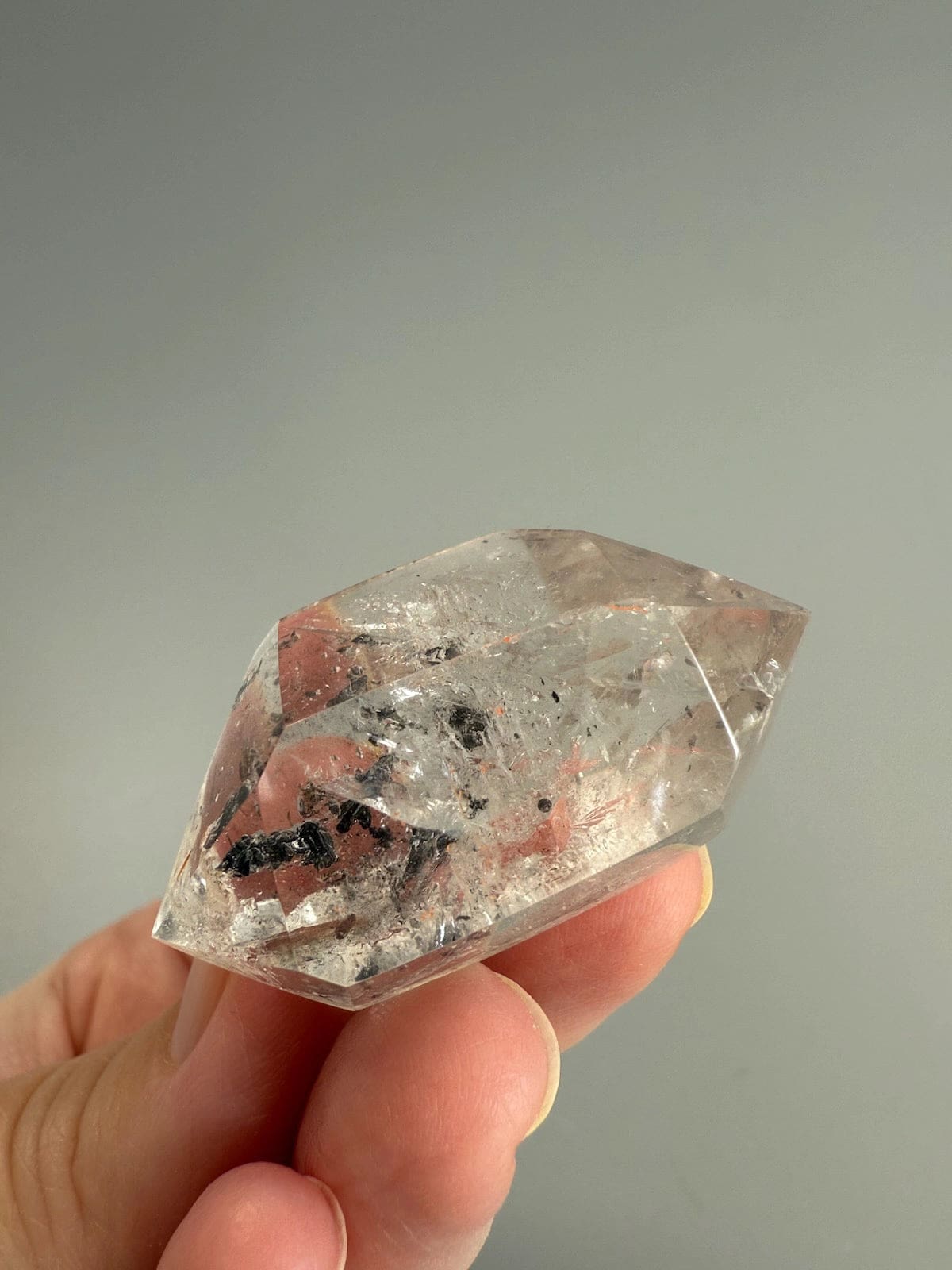 Double Terminated Enhydro Quartz B