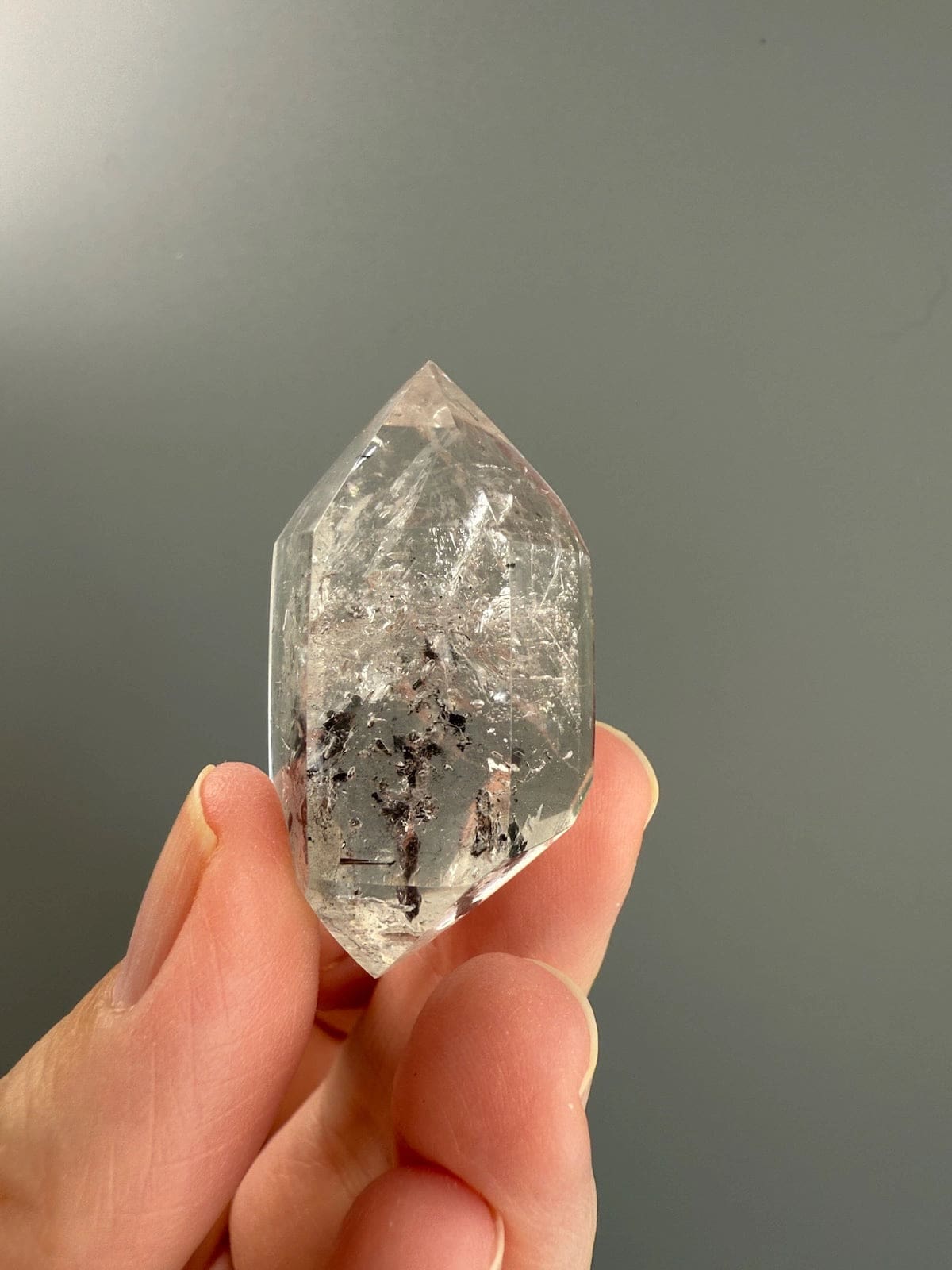 Double Terminated Enhydro Quartz B