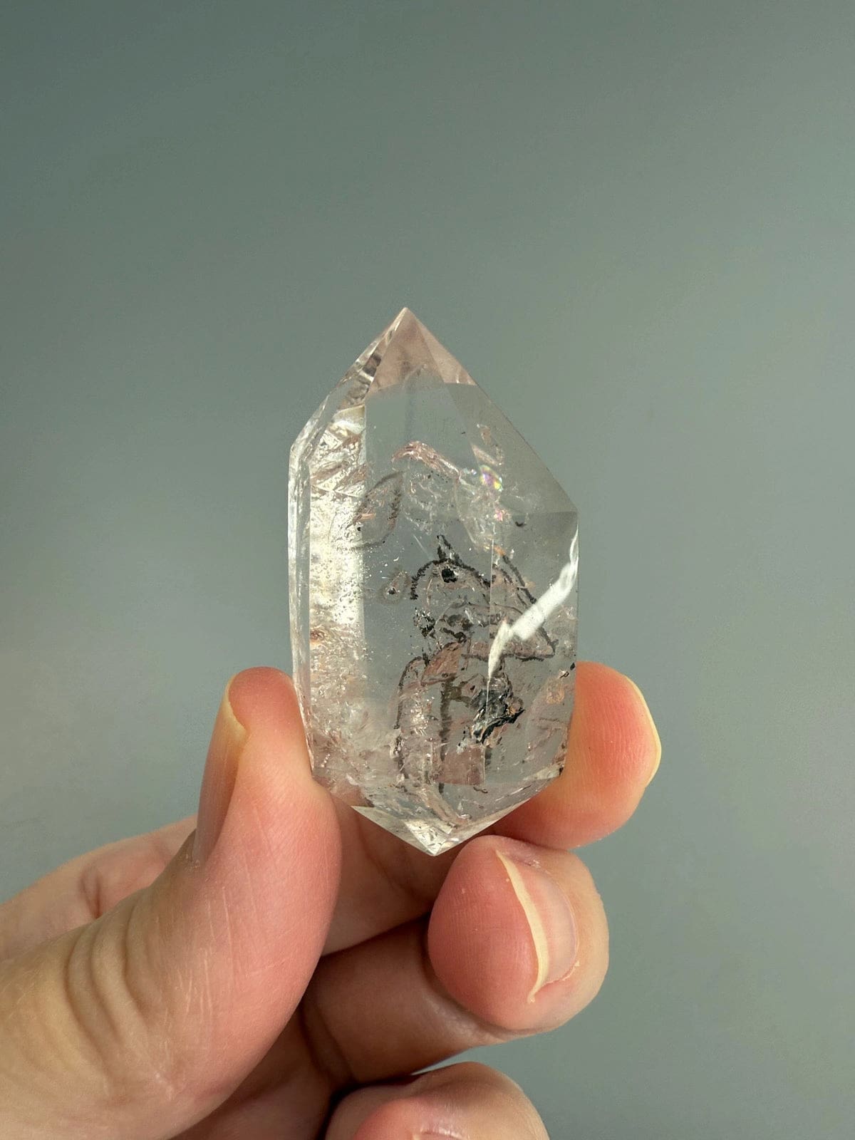 Double Terminated Enhydro Quartz C