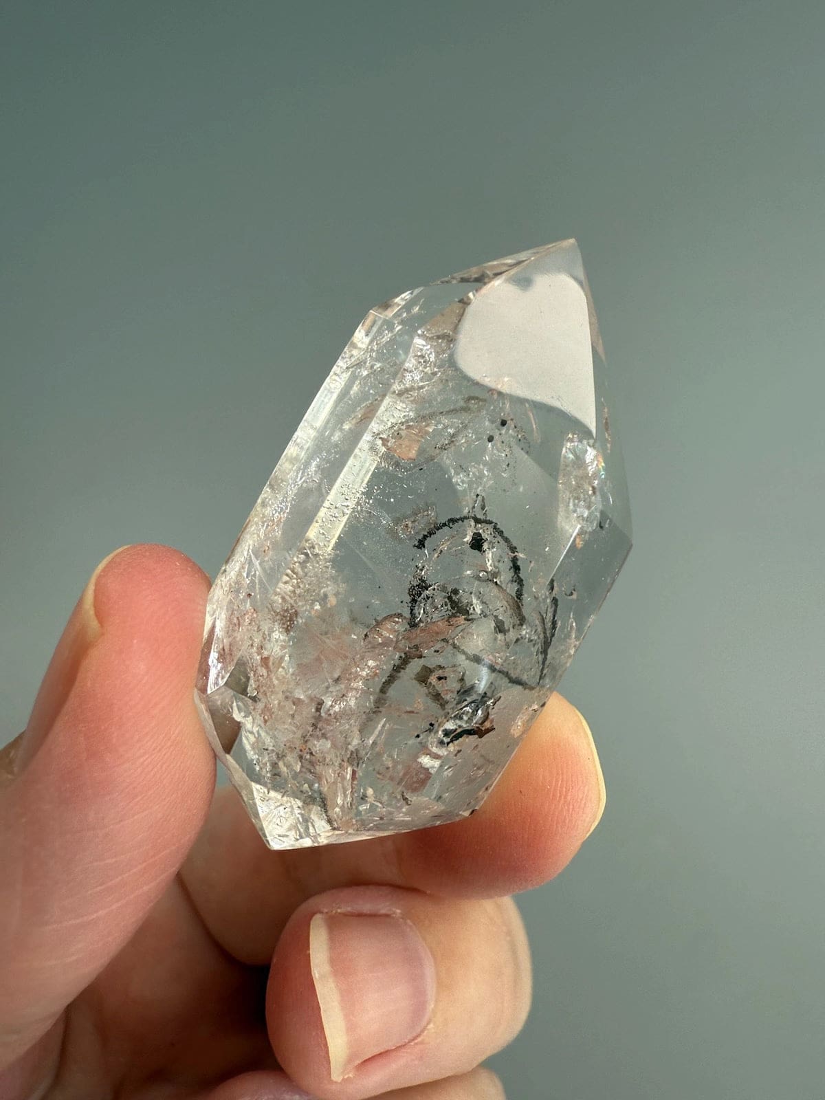 Double Terminated Enhydro Quartz C