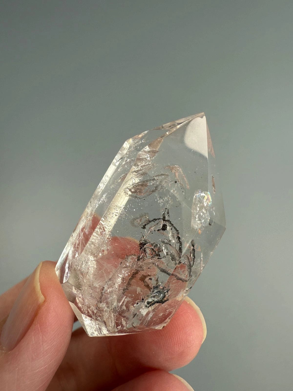 Double Terminated Enhydro Quartz C