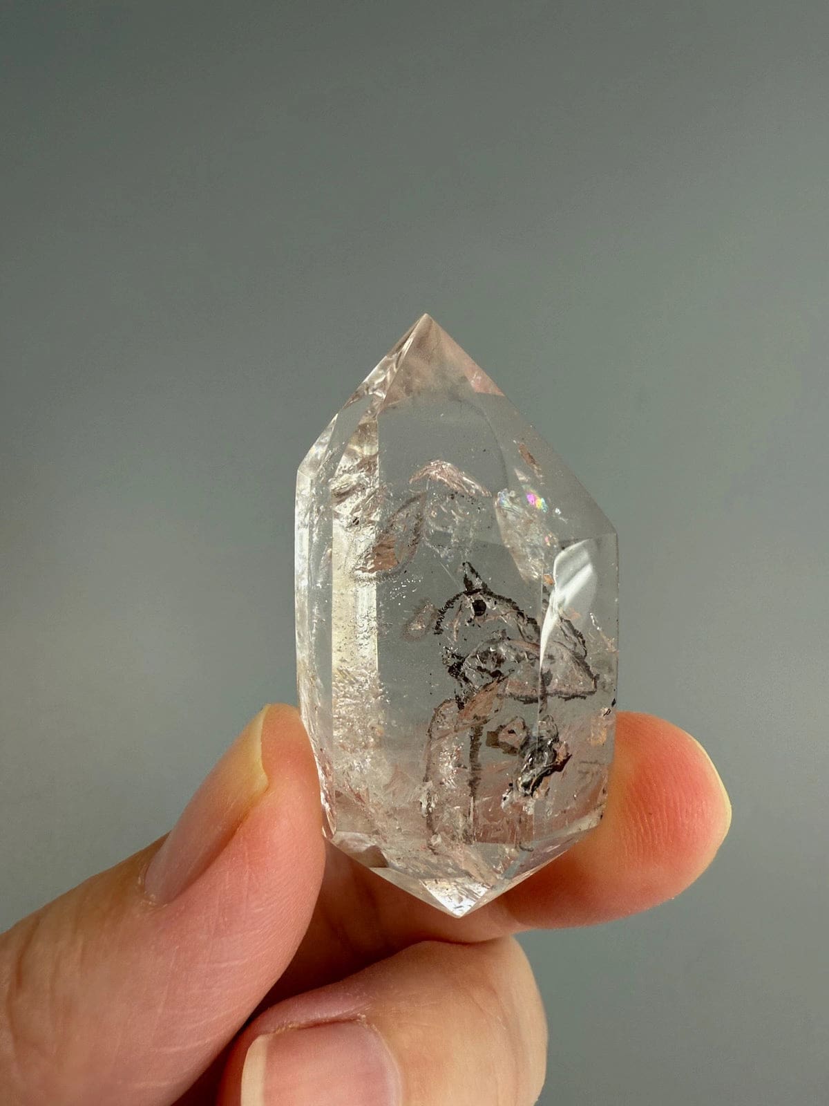 Double Terminated Enhydro Quartz C