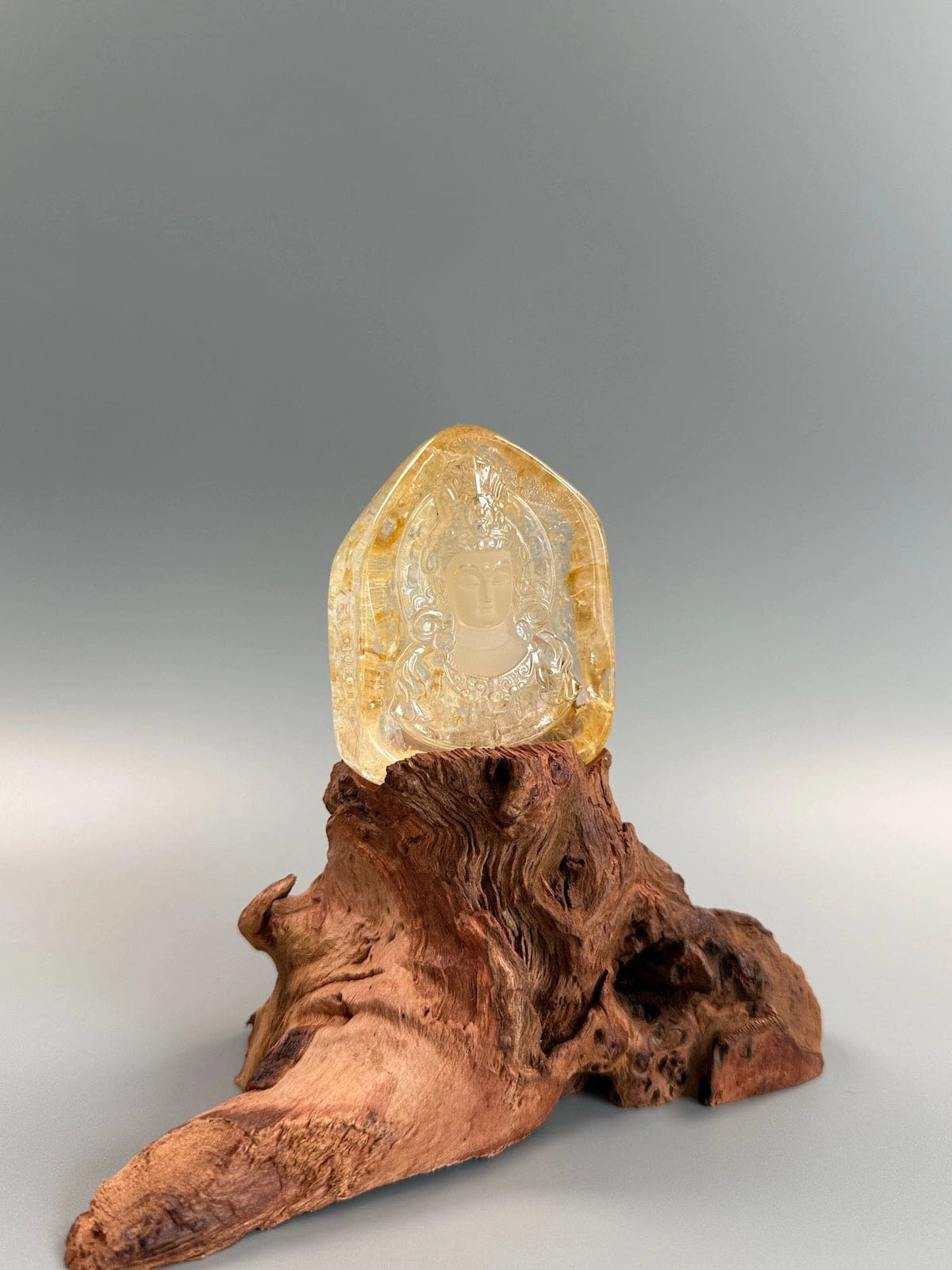 Golden Healer Quan Yin with Stand
