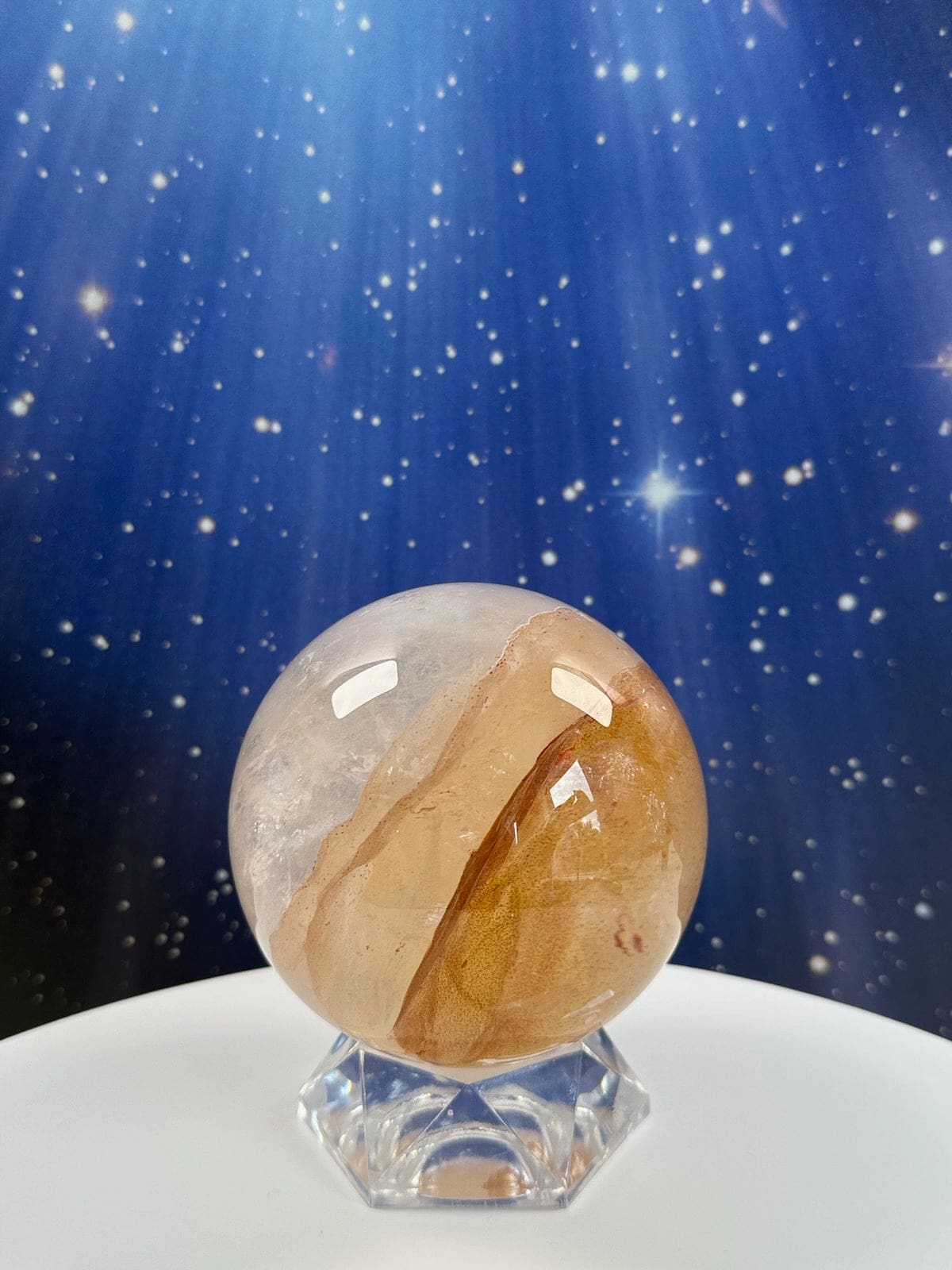 Golden Healer Quartz Sphere