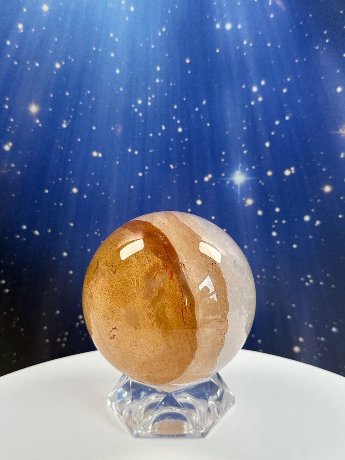 Golden Healer Quartz Sphere