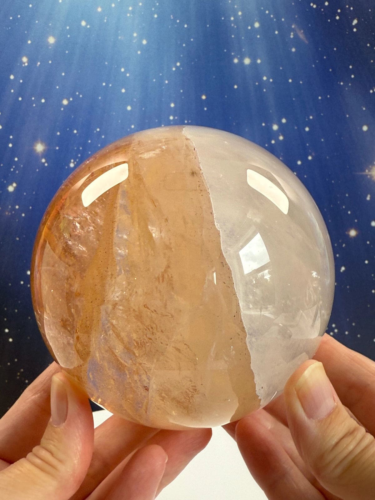 Golden Healer Quartz Sphere