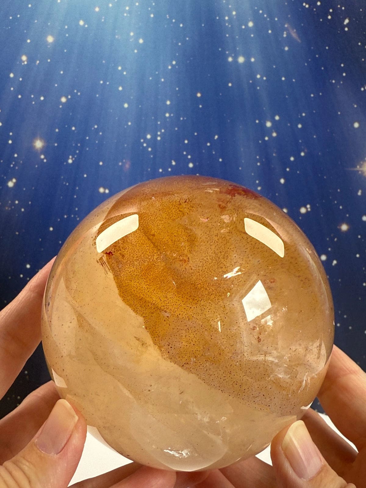 Golden Healer Quartz Sphere