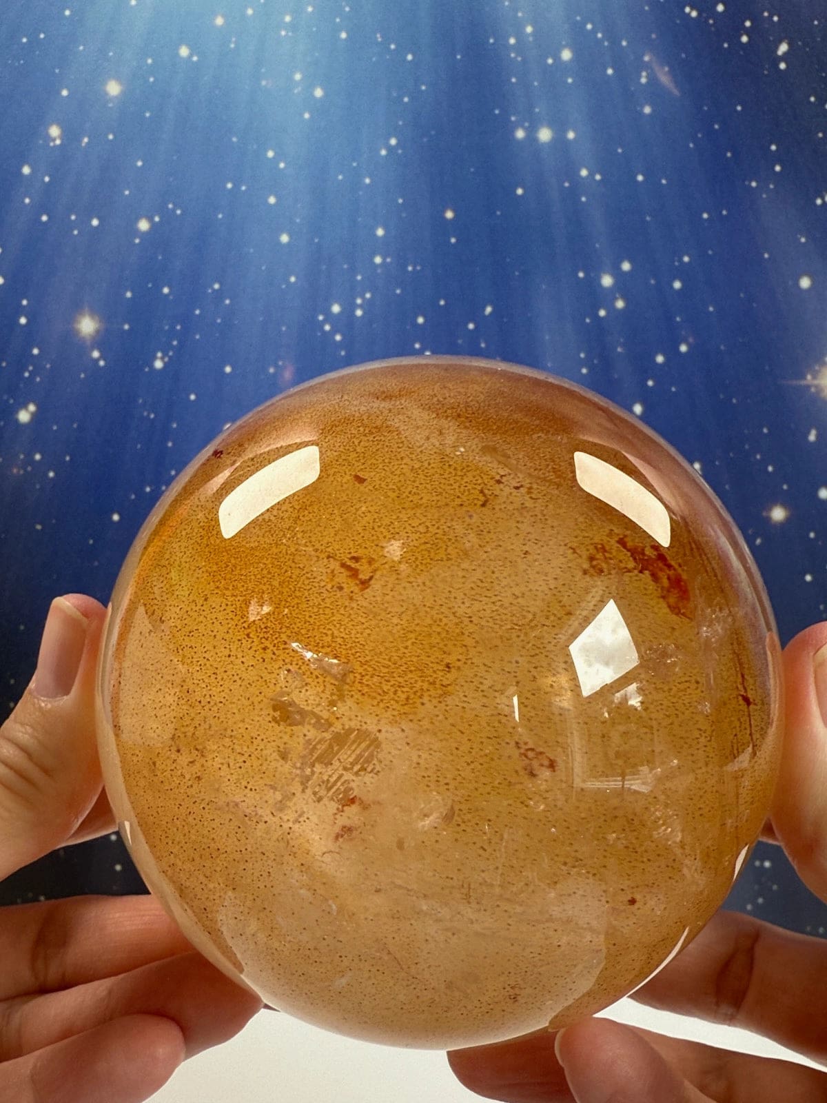 Golden Healer Quartz Sphere