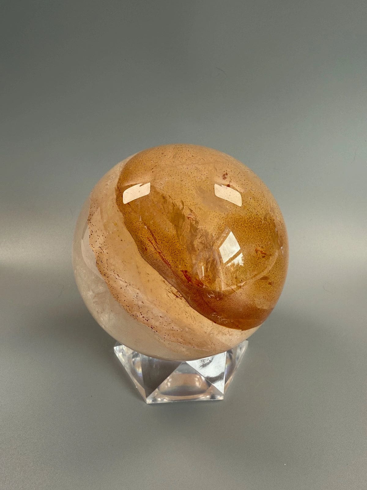 Golden Healer Quartz Sphere