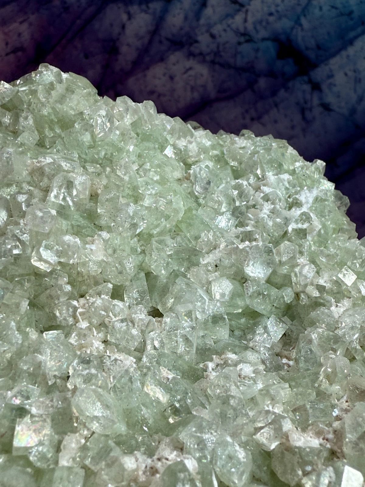 Green Apophyllite Skull