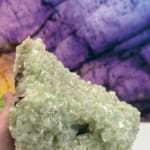 Green Apophyllite Skull