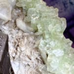 Green Apophyllite Skull