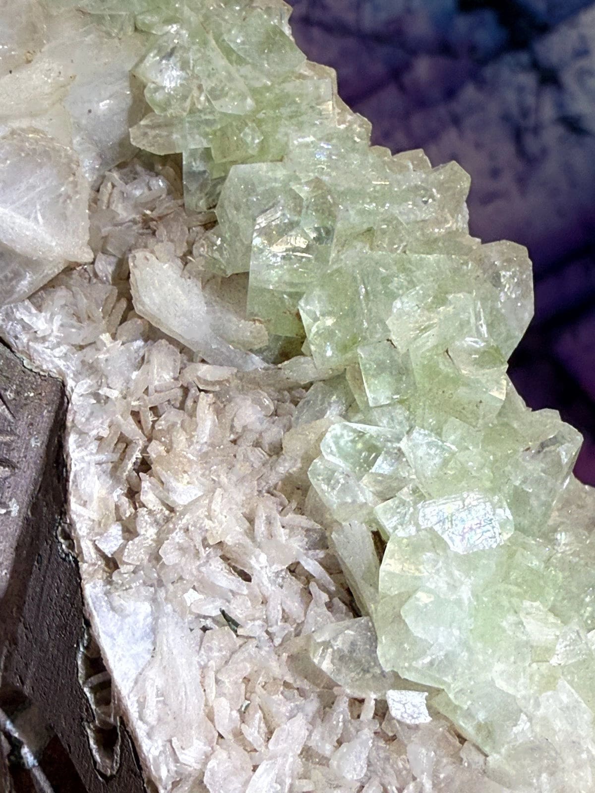 Green Apophyllite Skull