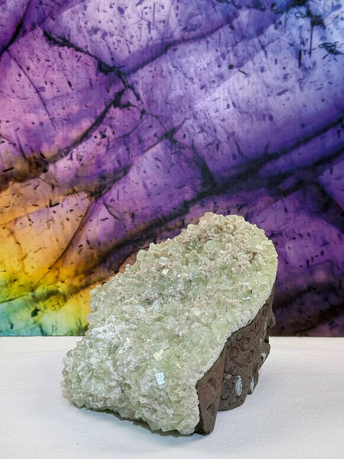 Green Apophyllite Skull