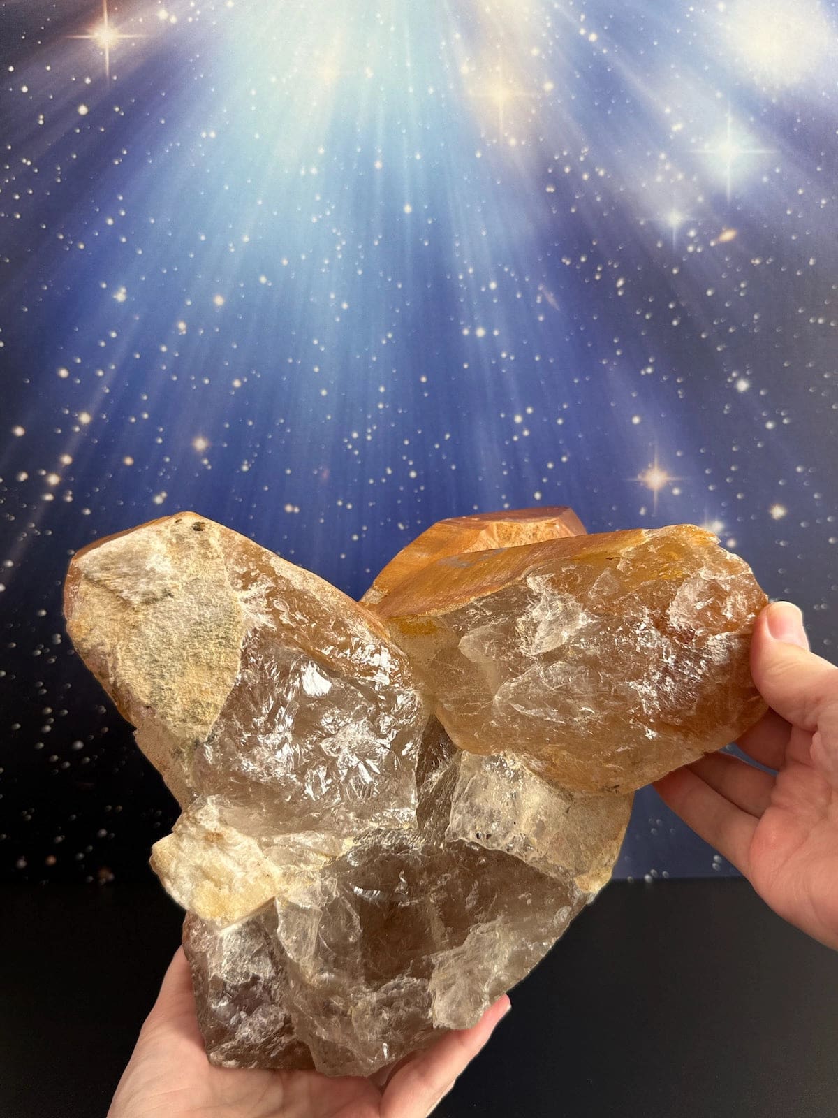 Huge Golden Healer Coated Quartz