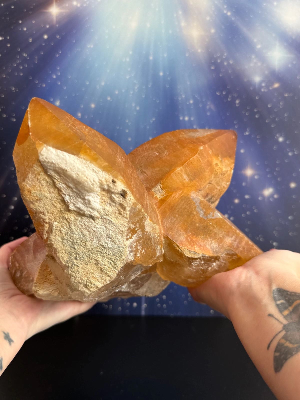 Huge Golden Healer Coated Quartz
