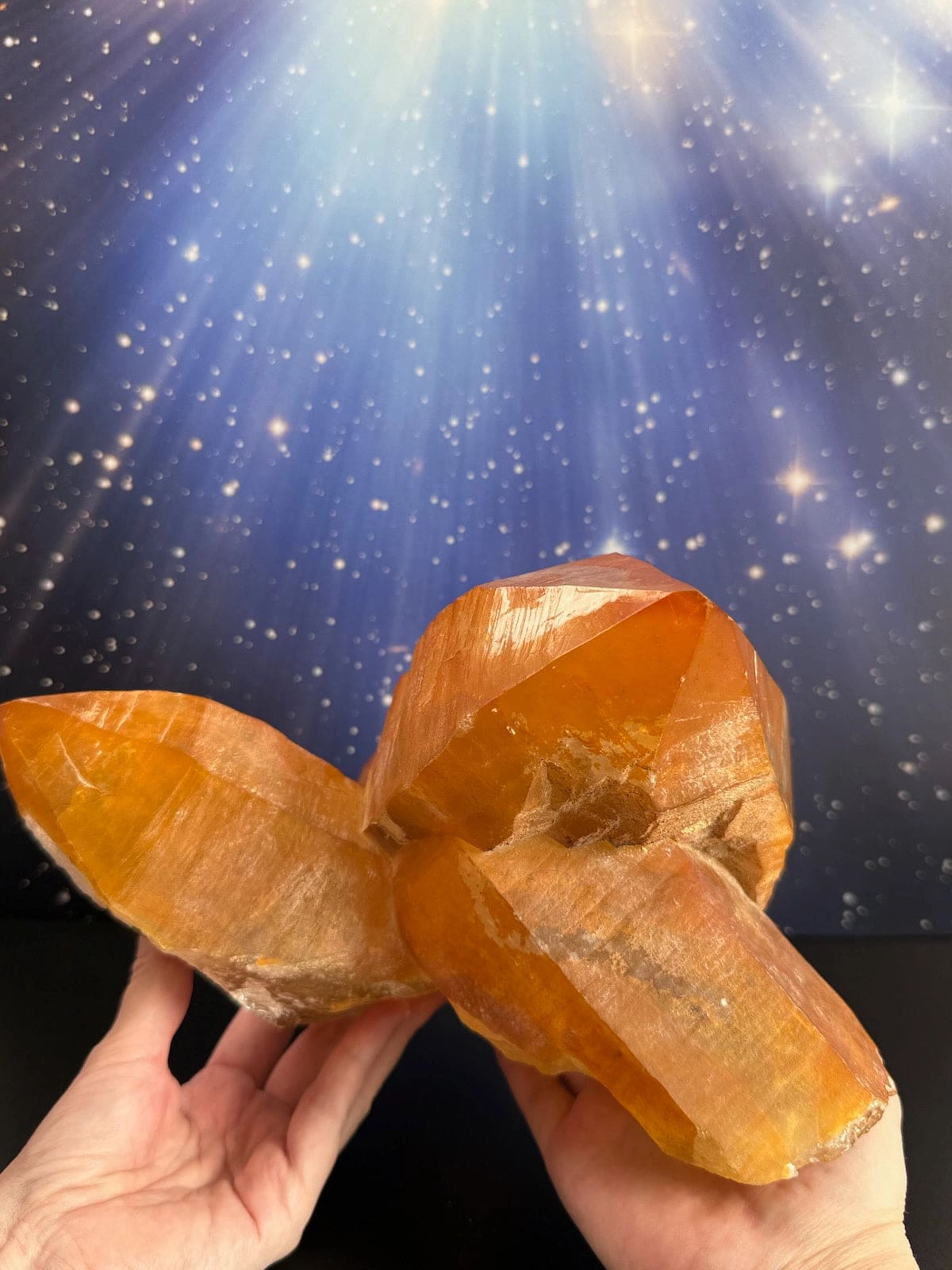 Huge Golden Healer Coated Quartz