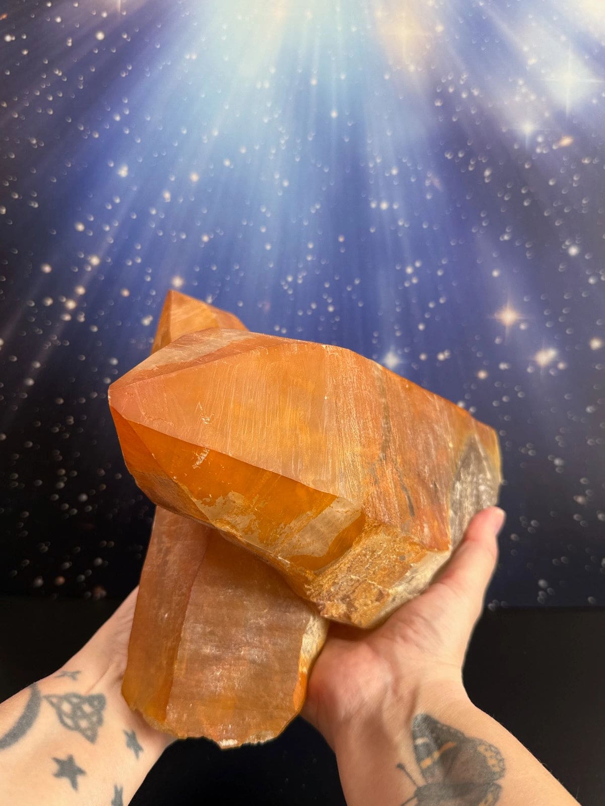 Huge Golden Healer Coated Quartz
