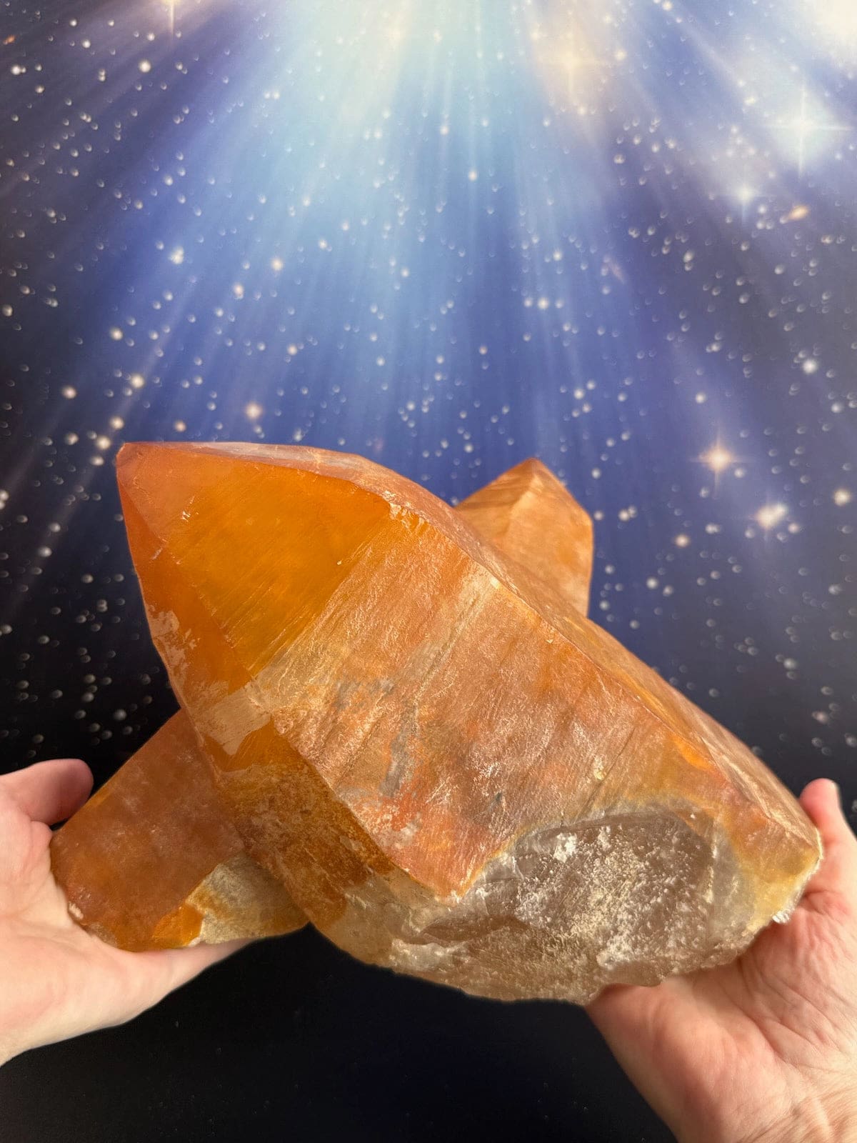 Huge Golden Healer Coated Quartz