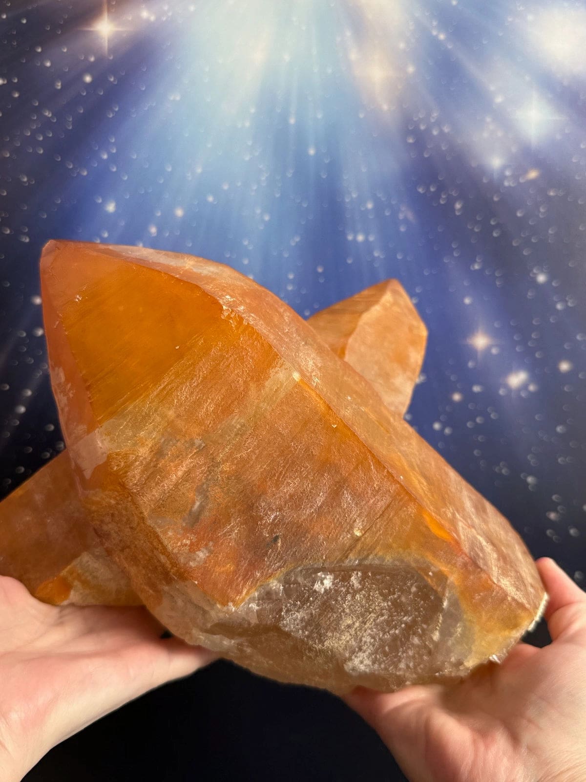 Huge Golden Healer Coated Quartz