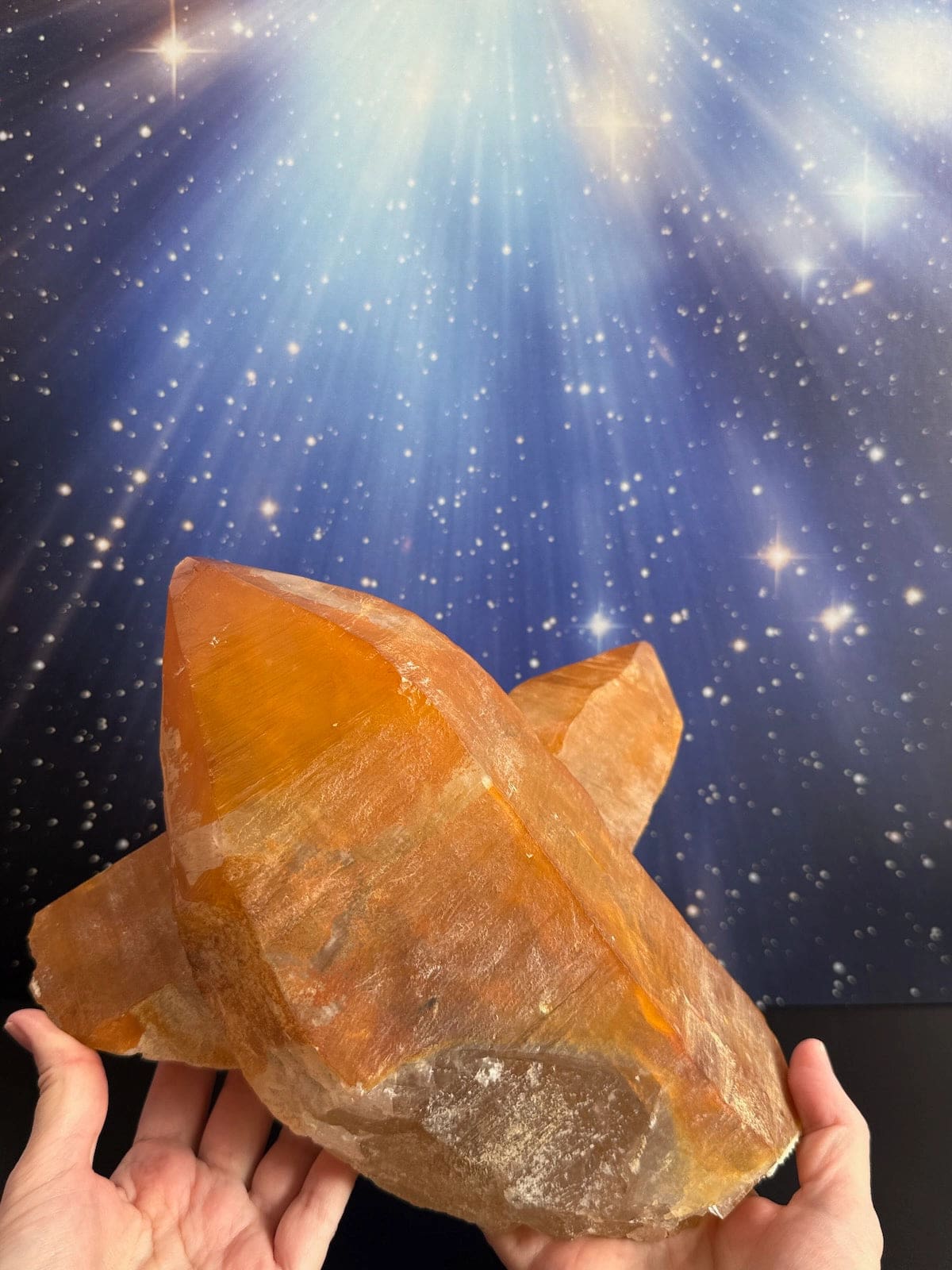 Huge Golden Healer Coated Quartz