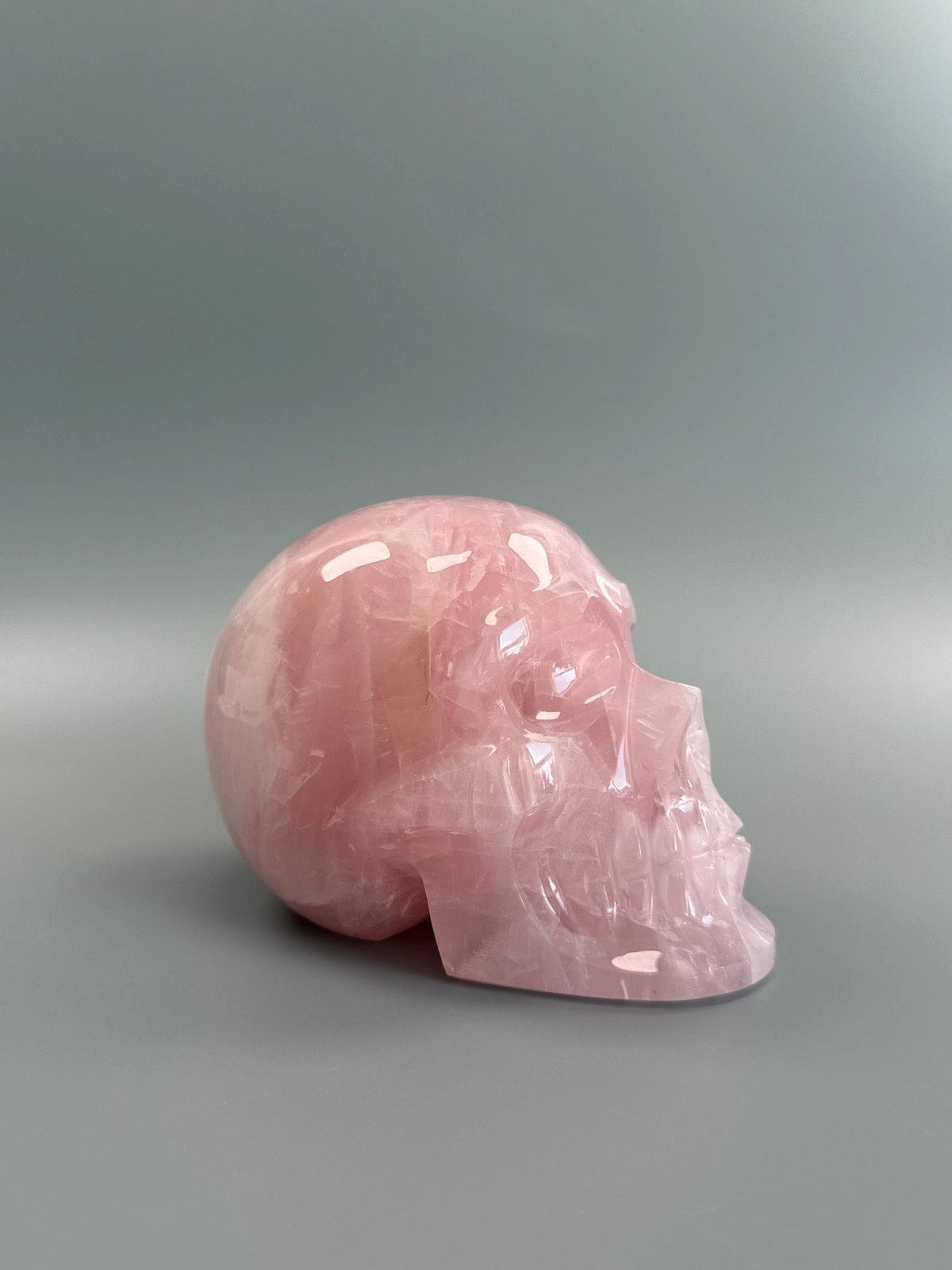 Large Rose Quartz Skull