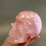Large Rose Quartz Skull