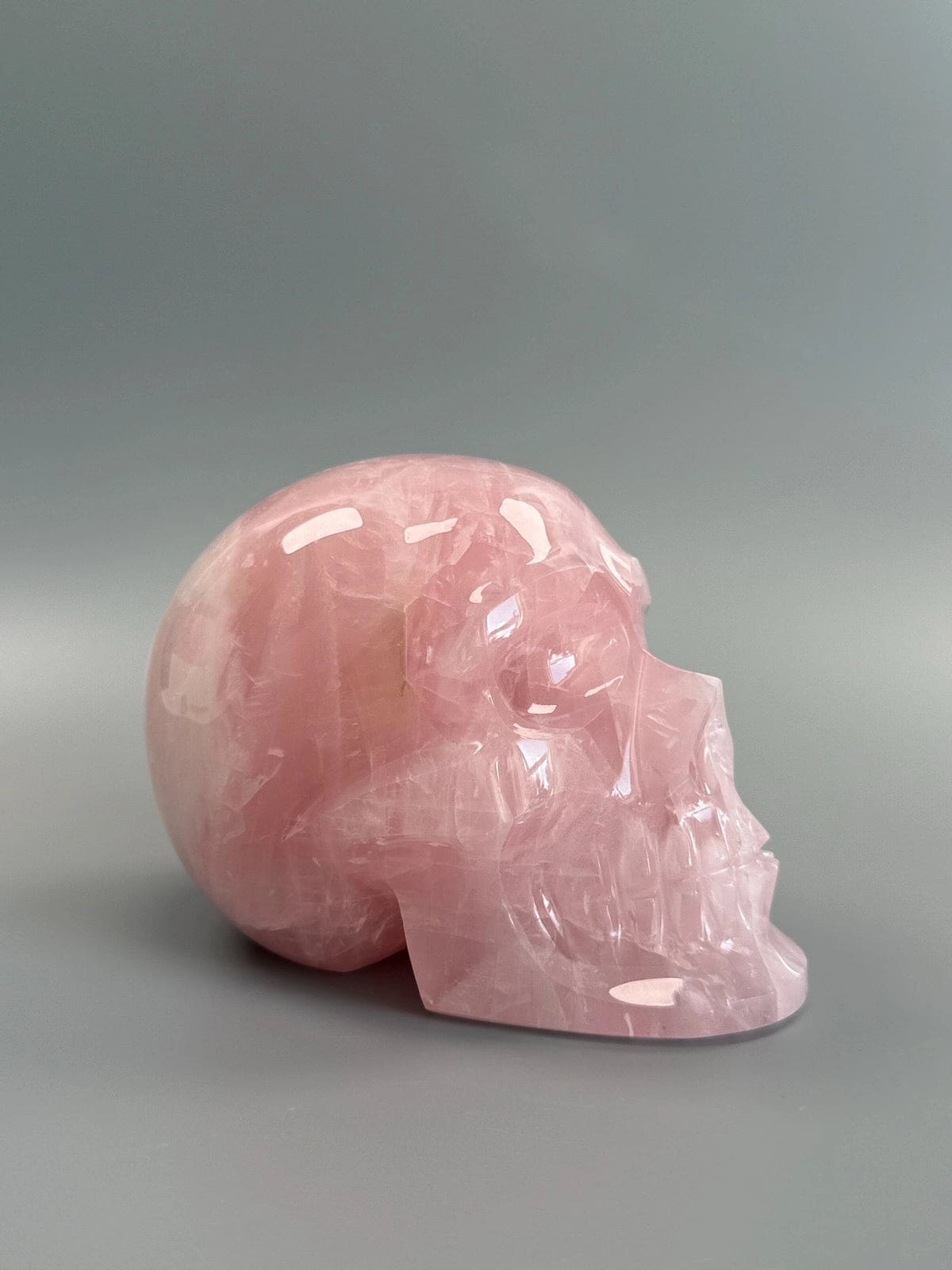 Large Rose Quartz Skull
