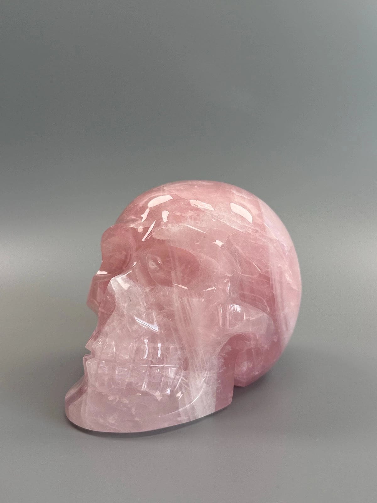 Large Rose Quartz Skull