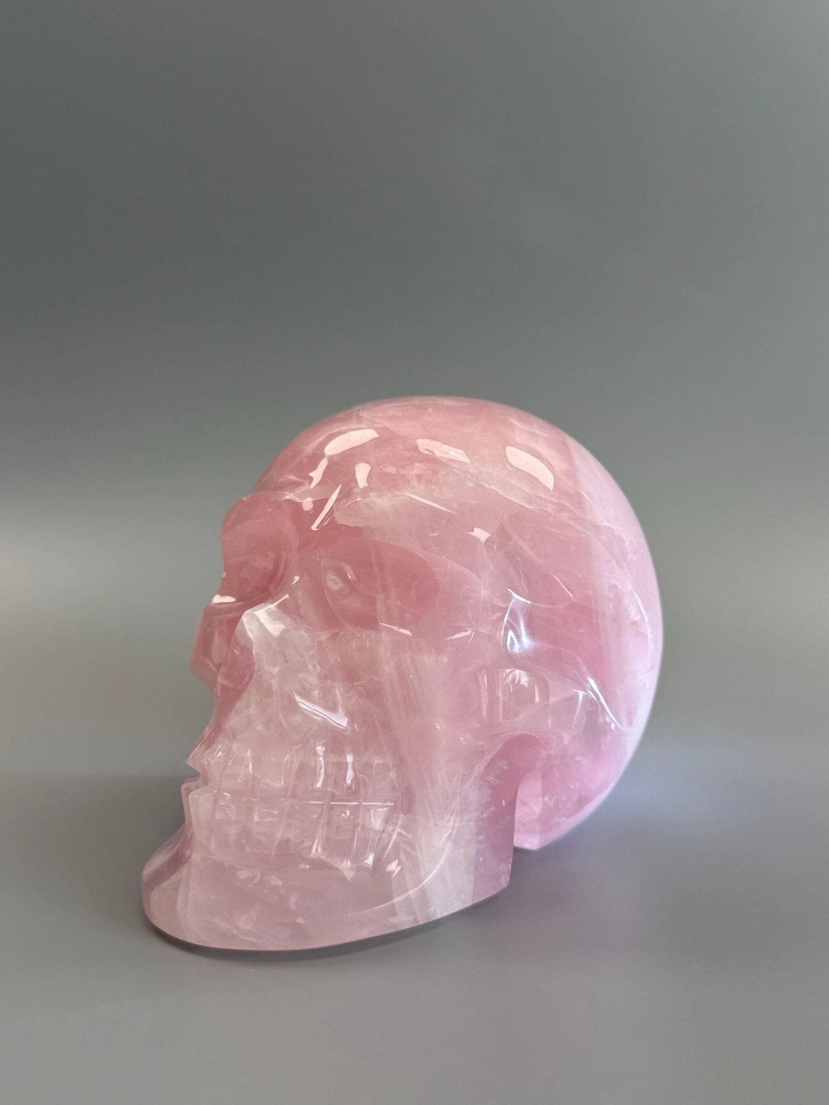Large Rose Quartz Skull