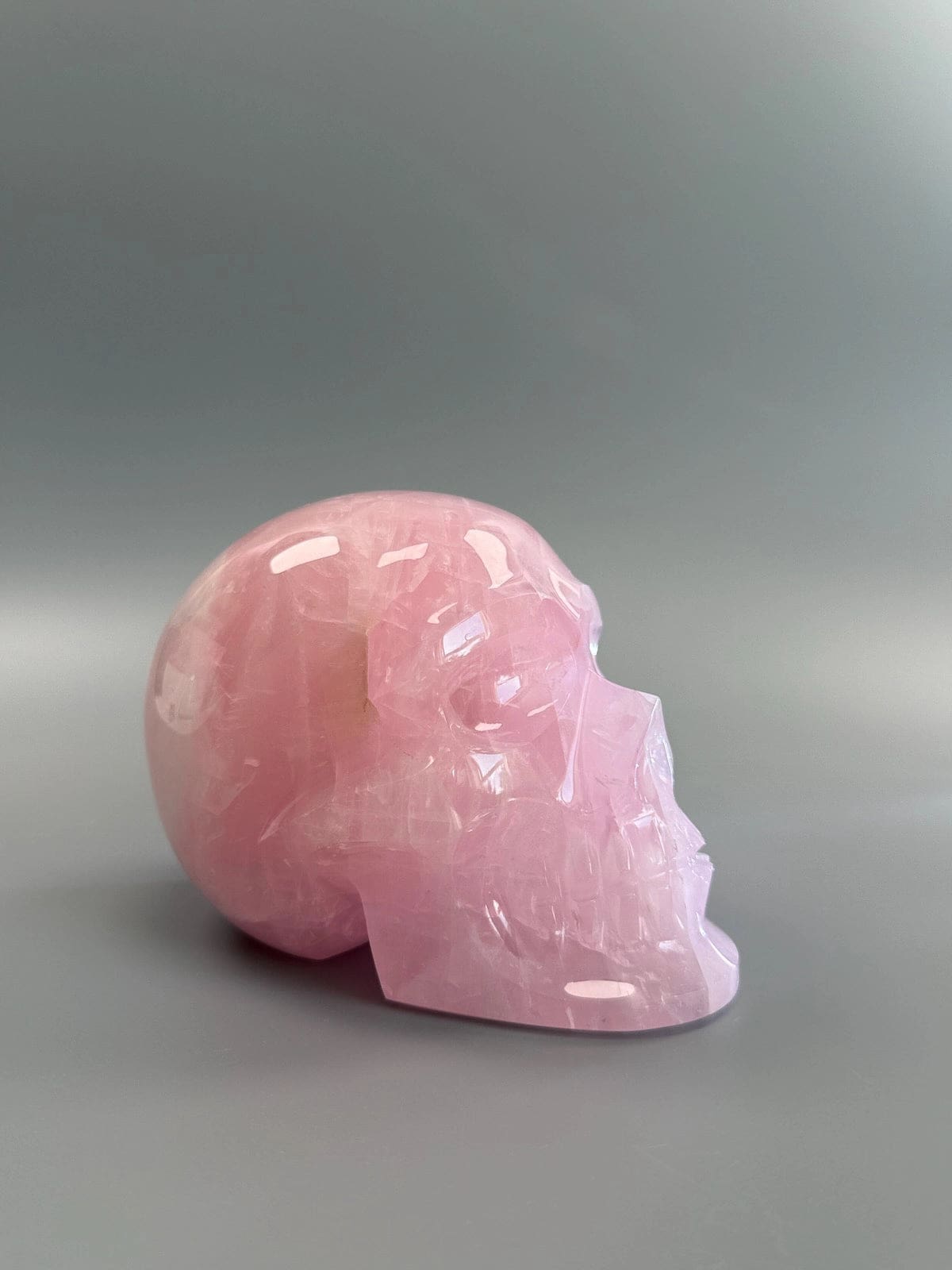 Large Rose Quartz Skull