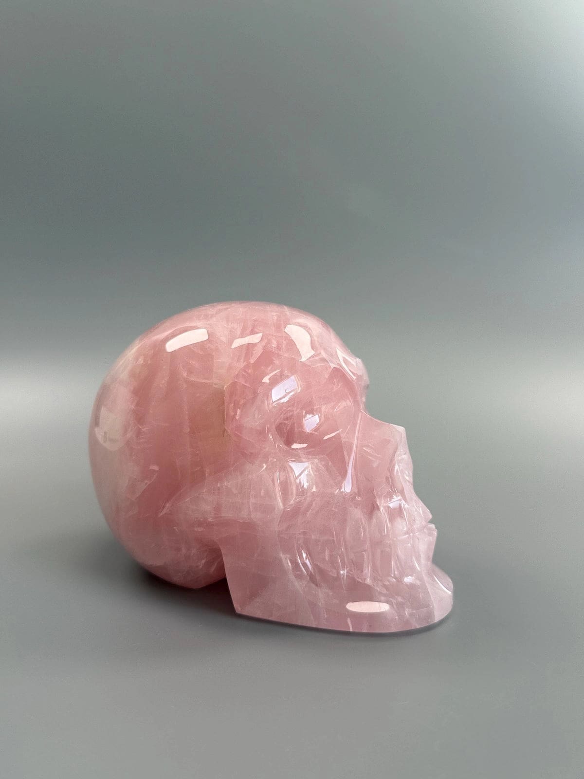 Large Rose Quartz Skull