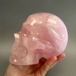 Large Rose Quartz Skull