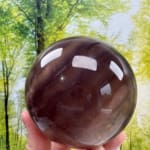 Fluorite with sparkling Mica Sphere
